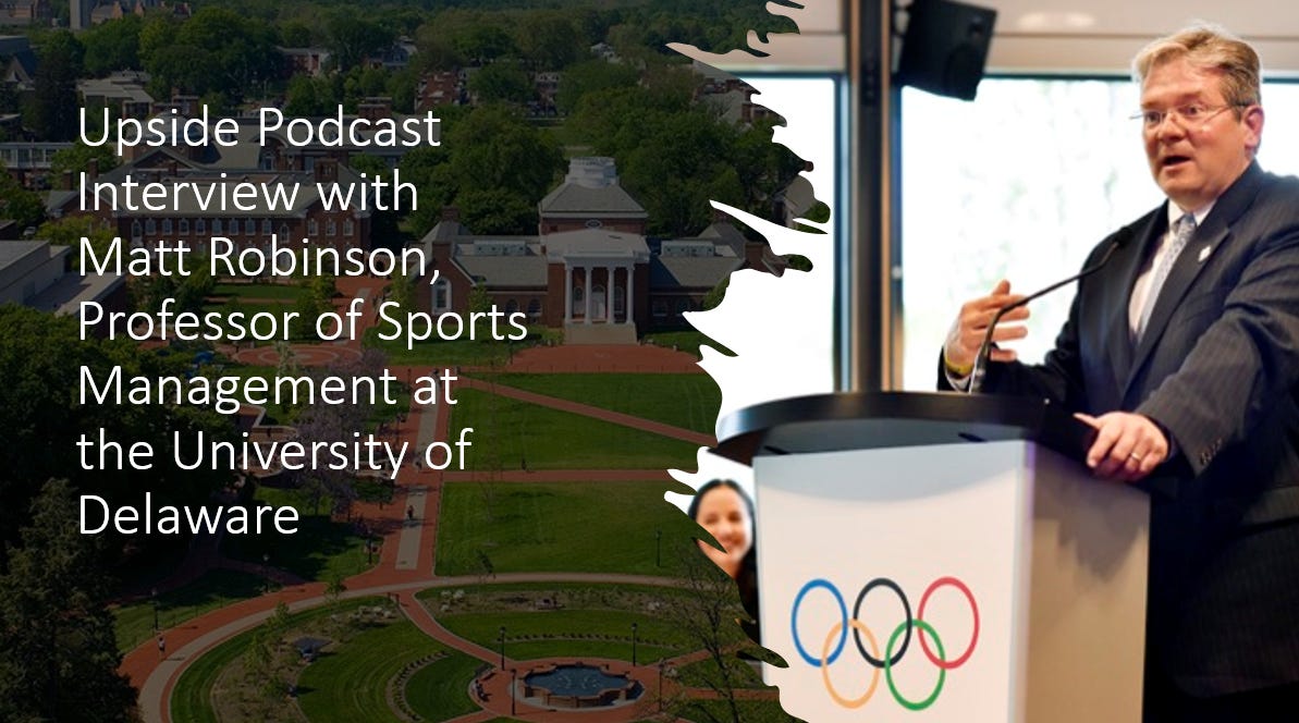 ?Upside Chat: Matt Robinson, Professor at the University of Delaware, on Best Practices for Soccer Training, US Soccer, The 2026 FIFA World Cup, and more.
