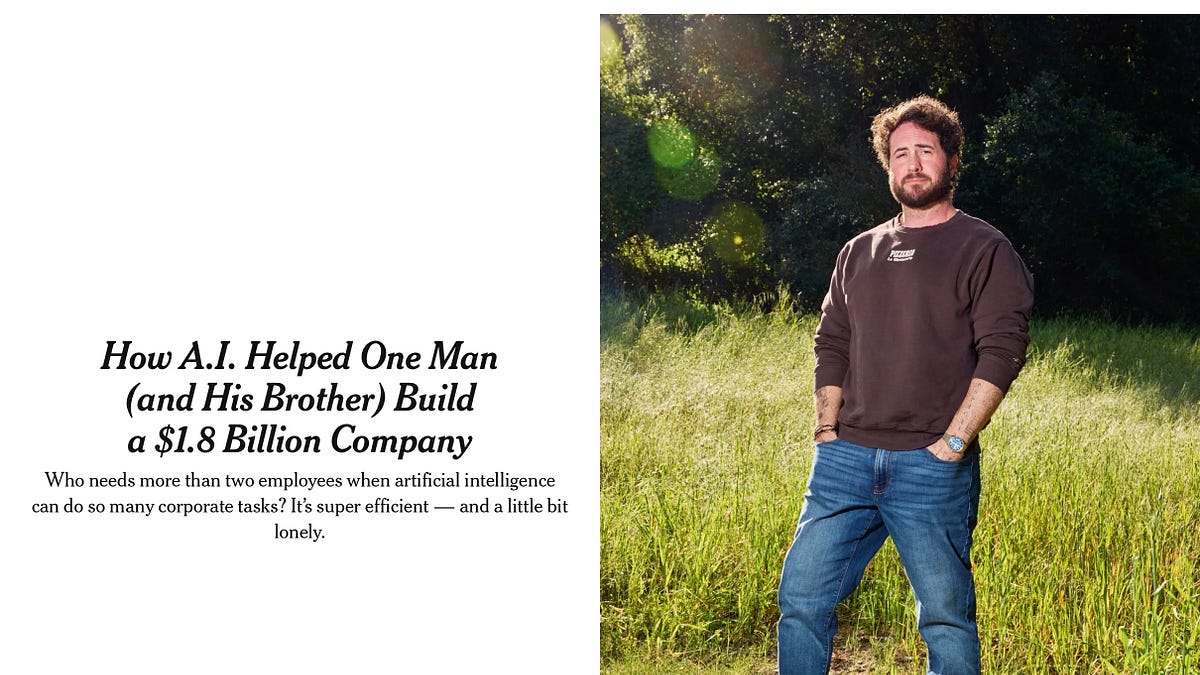 Medvi, glorified by the NYT as a two&employee startup with $1B+ in revenue, is a warning about how AI can be misused for shady business and marketing practices (Gary Marcus/Marcus on AI)