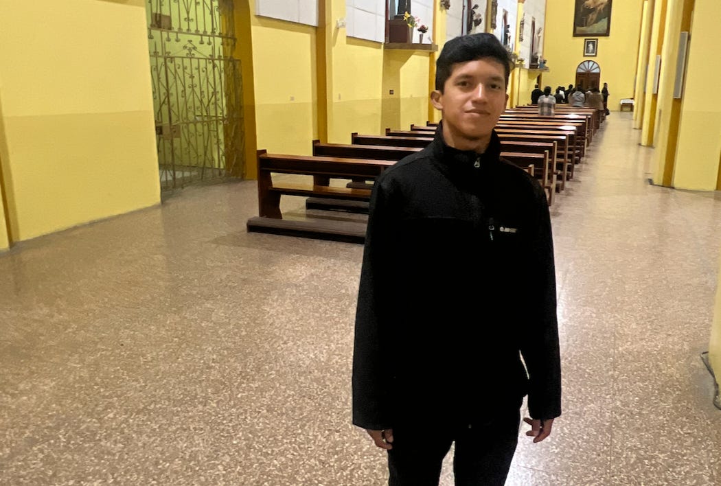 The guy in the pope’s jacket