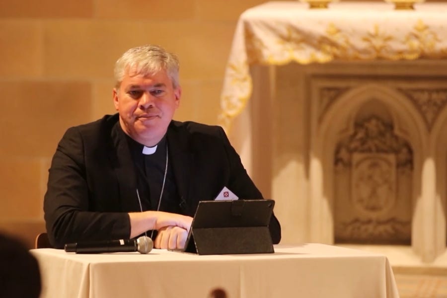 Bishop Umbers steps aside, while denying abuse claim