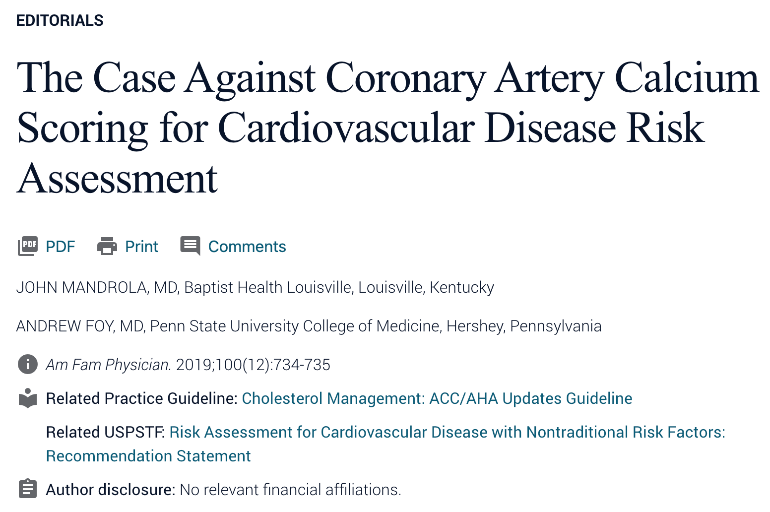Foy and Mandrola Talk Coronary Calcium and a New Super-Exciting Approach to Medical Education