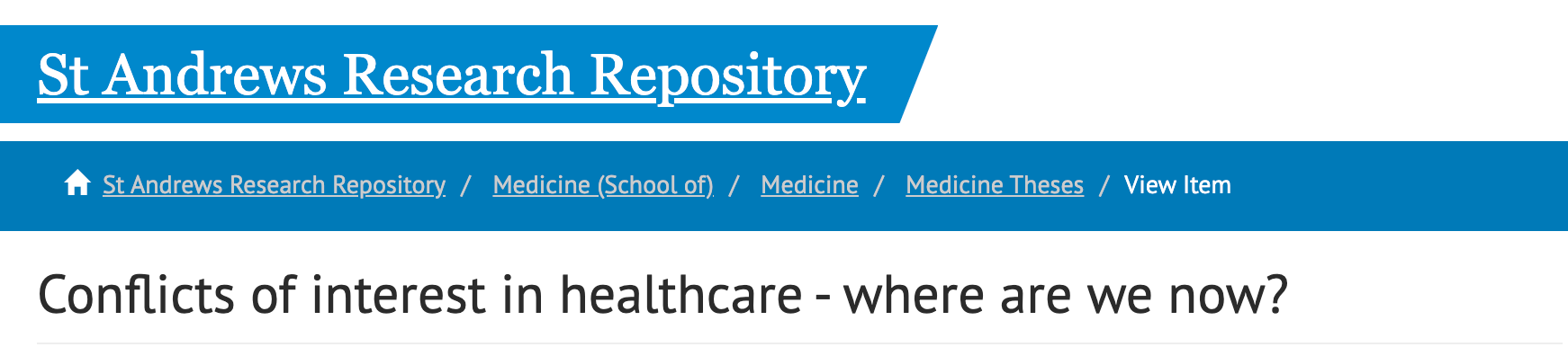 A conversation with Margaret McCartney, MD, PhD regarding evidence-based medicine and conflicts of interest