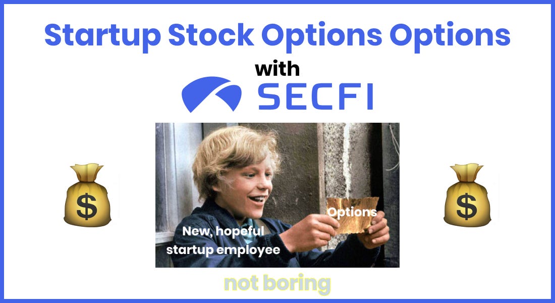 Startup Stock Options Options with Secfi