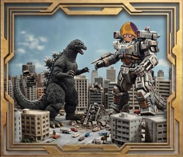 Ep 77 - kaijus y mechas episode artwork