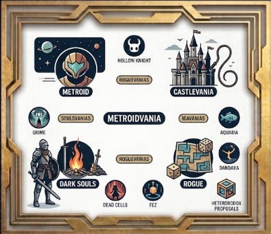Ep 63 - metroidvanias, soulsvanias, roguevanias, igavanias, metroidbrainias... episode artwork
