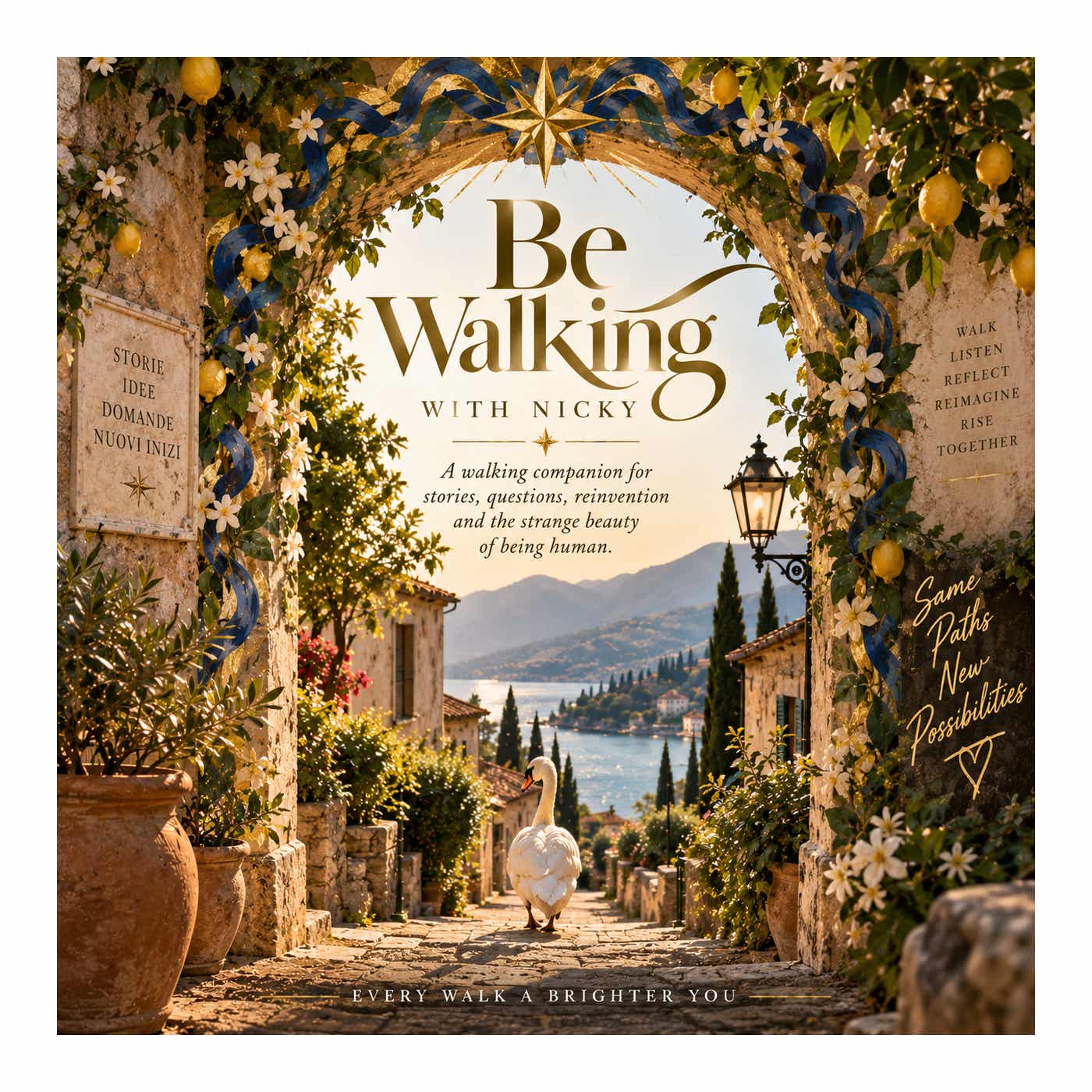 Logo of the podcast Be Walking with Nicky Podcast Be Walking with Nicky