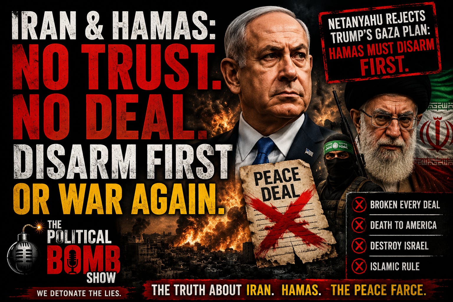 Iran & Hamas: No Trust, No Deal | Disarm First or War Again episode artwork