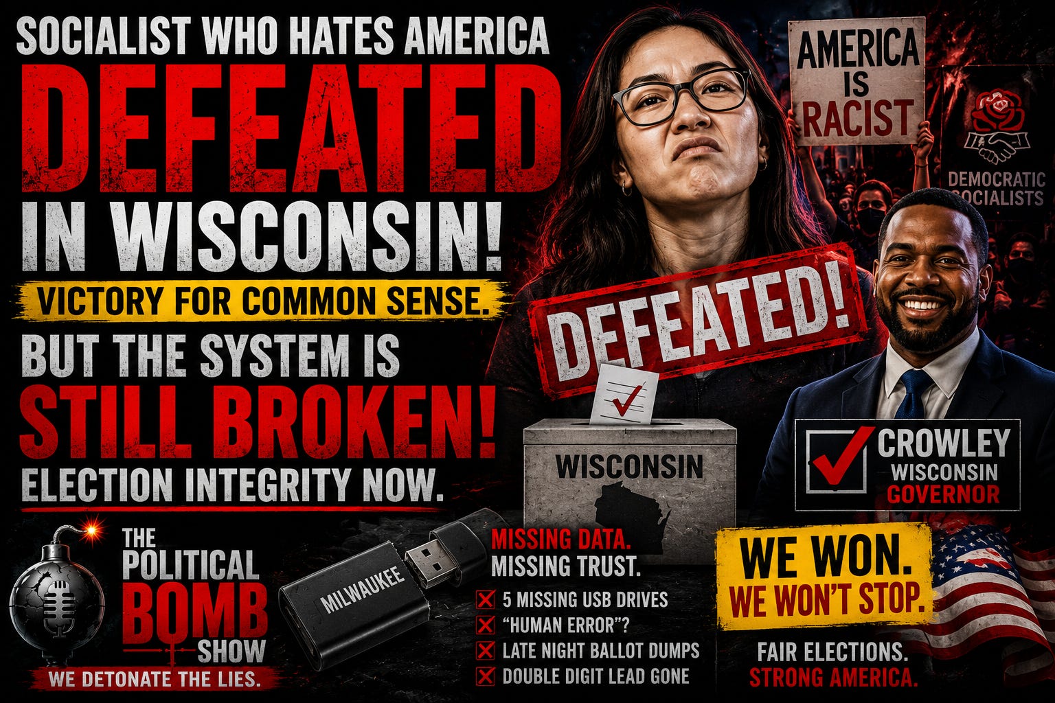 Socialist Francesca Hong DEFEATED in Wisconsin, But What Happened to the Election Data? episode artwork