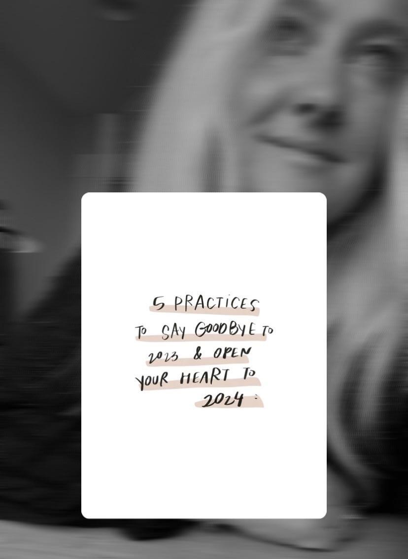 5 Practices to say goodbye to 2023 and open your heart to 2024 5 Practices to say goodbye to 2023 and open your heart to 2024