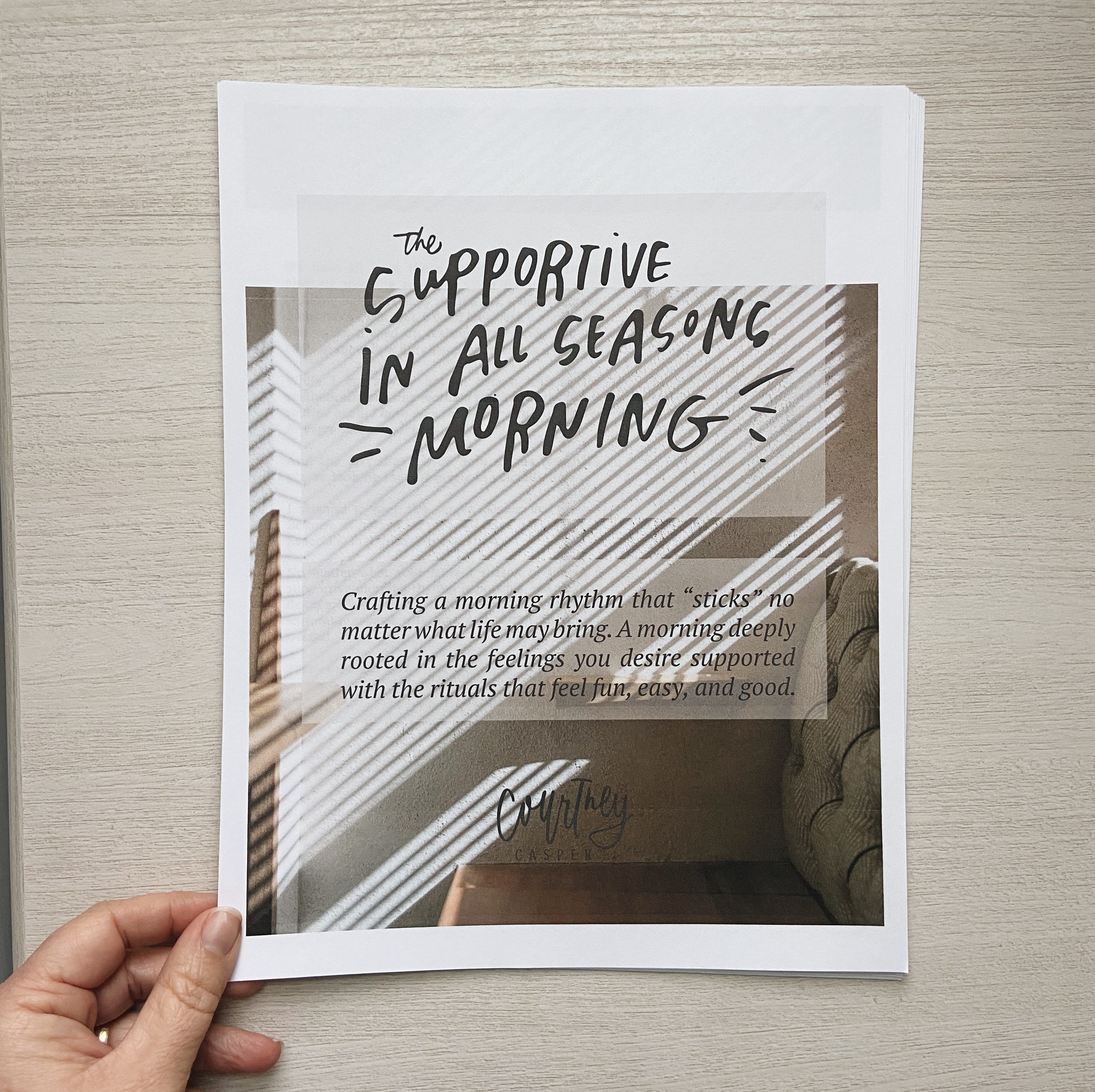 Supportive-in-All-Seasons Morning Rhythm Supportive-in-All-Seasons Morning Rhythm