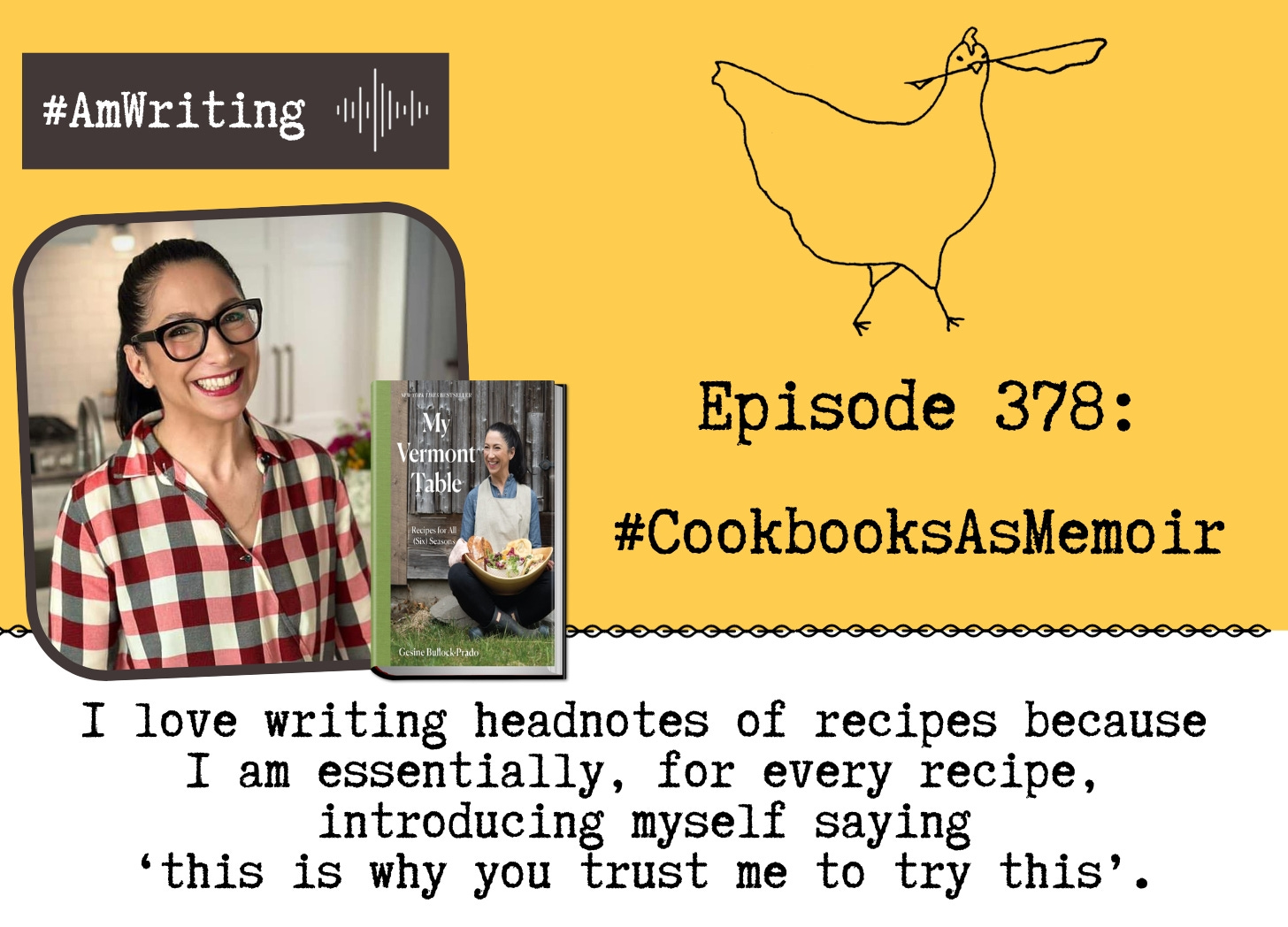 Six Seasons in One Episode: Cookbooks as Memoir with Gesine Bullock-Prado, Ep 378