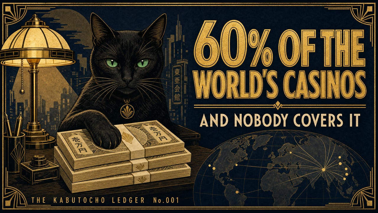 The Kabutocho Ledger No. 001 — Japan Cash Machine (6418 JP): The Cat That Guards the World's Casino Cash episode artwork