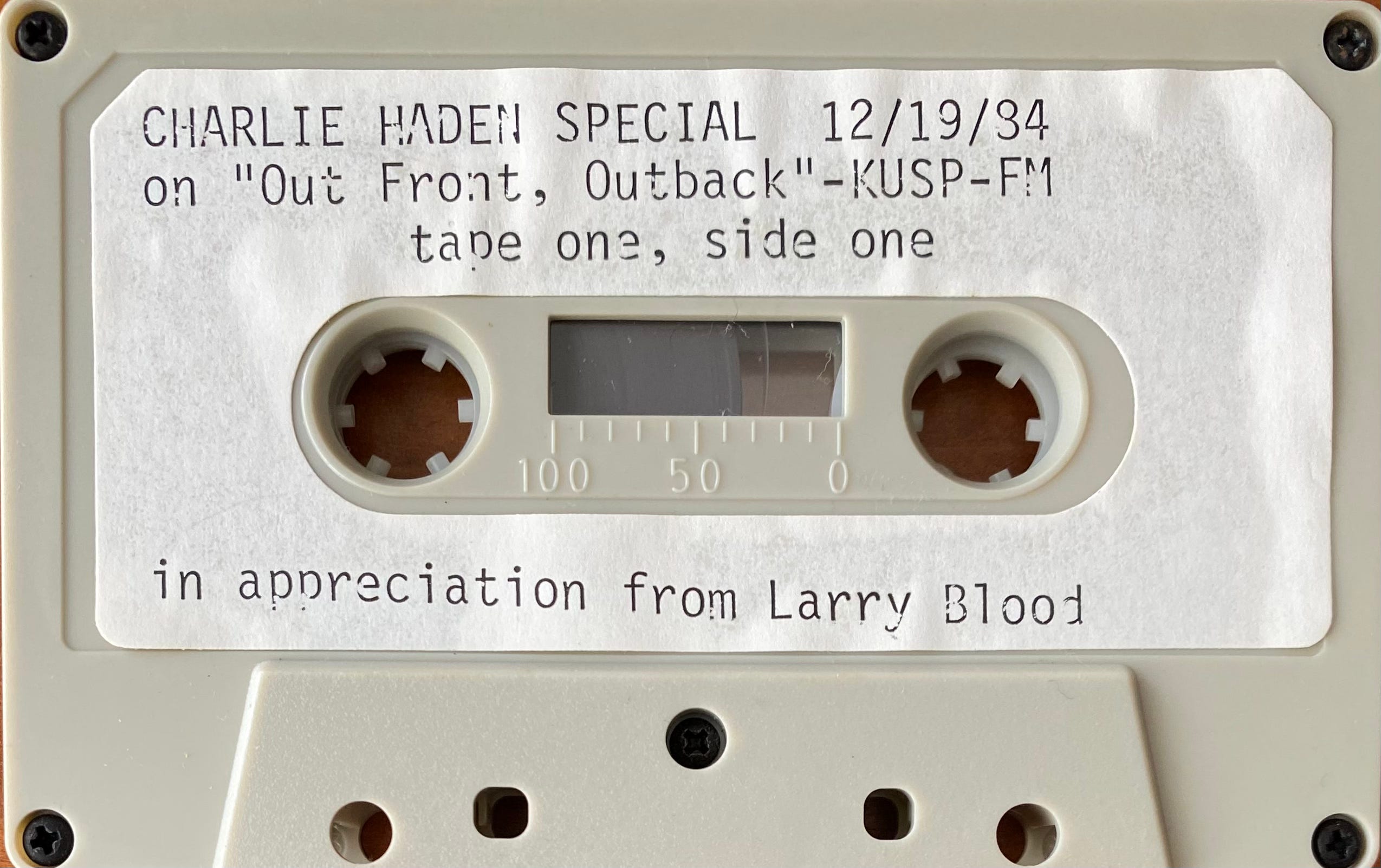 Charlie Haden Special / Cassette One Side One episode artwork