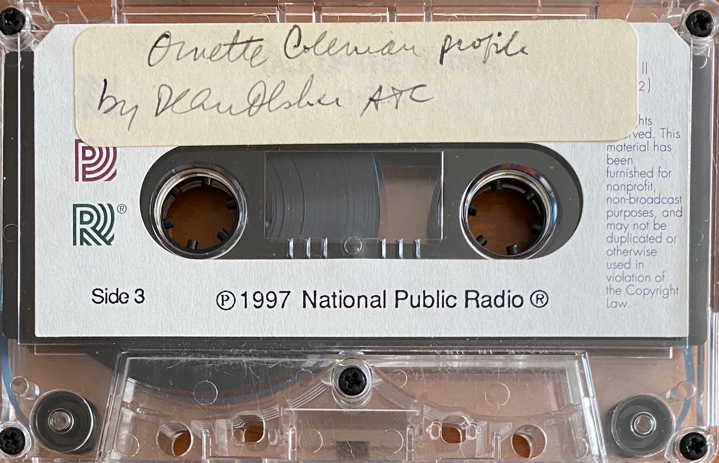 Ornette Coleman Profile by Dean Olsher of All Things Considered episode artwork