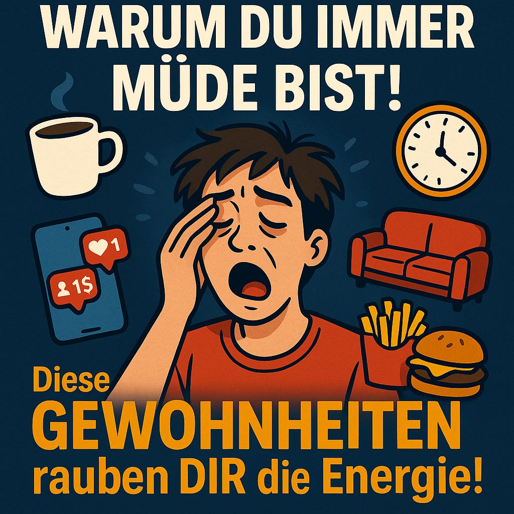 Warum du immer müde bist! // Diese Gewohnheiten rauben dir deine Energie! #112 episode artwork