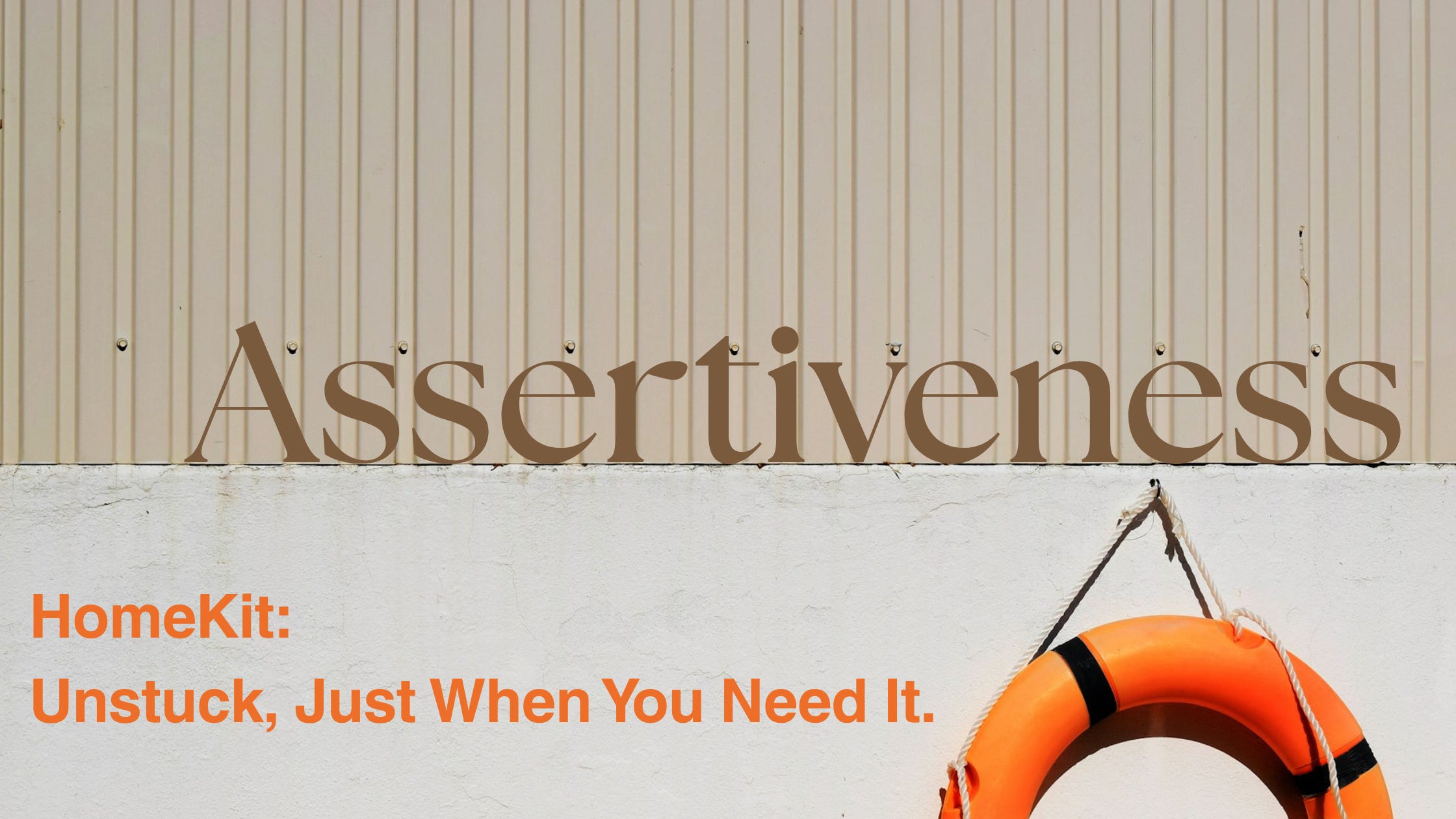 HomeKit: Helping Your Clients Get Unstuck (Part II of VI: Assertiveness)⭕️