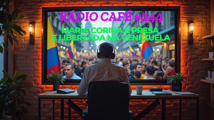 RÁDIO CAFÉ #244 - Maria Corina é presa e libertada na Venezuela