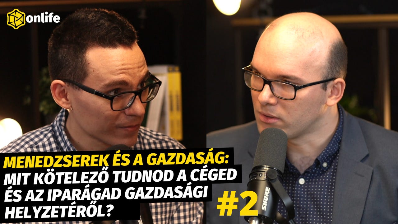 Menedzserek és a gazdaság: mit KÖTELEZŐ tudnod a céged és az iparágad gazdasági helyzetéről? (2. rész) (#107) episode artwork