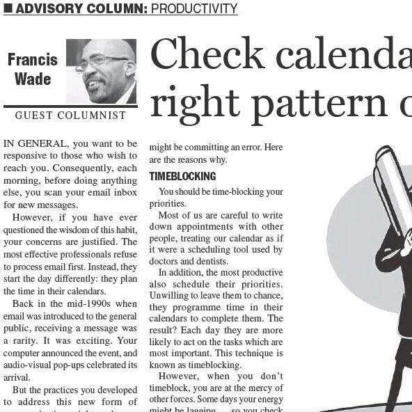 Check calendar or read email? The right pattern of effective work habits
