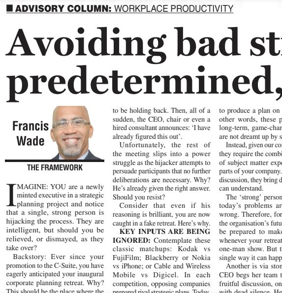 Avoiding Bad Strategy and Fake Retreats Avoiding Bad Strategy and Fake Retreats