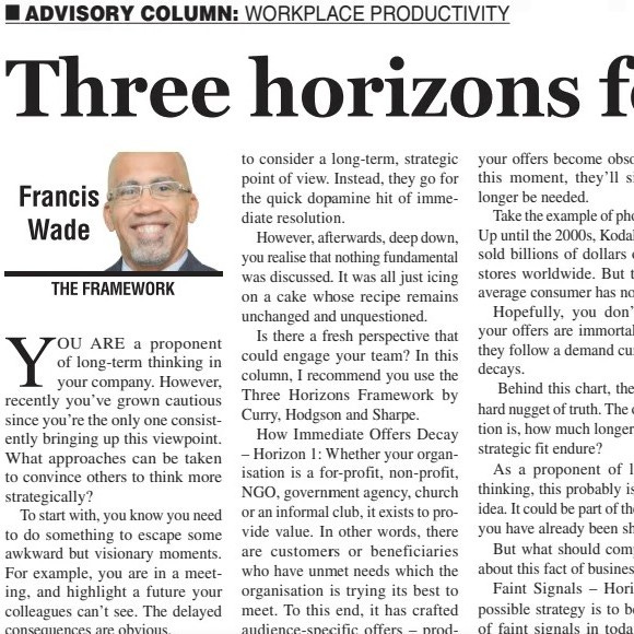 Three Horizons for Strategic Thinking - a Guide for Long-Term Strategic Planning Three Horizons for Strategic Thinking - a Guide for Long-Term Strategic Planning