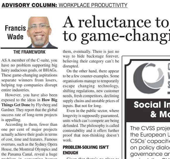 Why C-Suites Don’t Commit to Game-Changing Goals Why C-Suites Don’t Commit to Game-Changing Goals