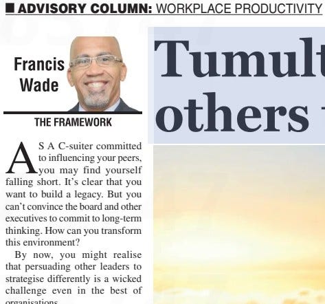 Tumultuous Times? Learn to Persuade Others to Think Decades Ahead