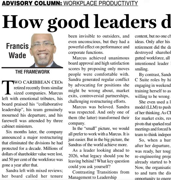 The Uncomfortable Truth: Good Leadership and the Transformational Non-Obvious