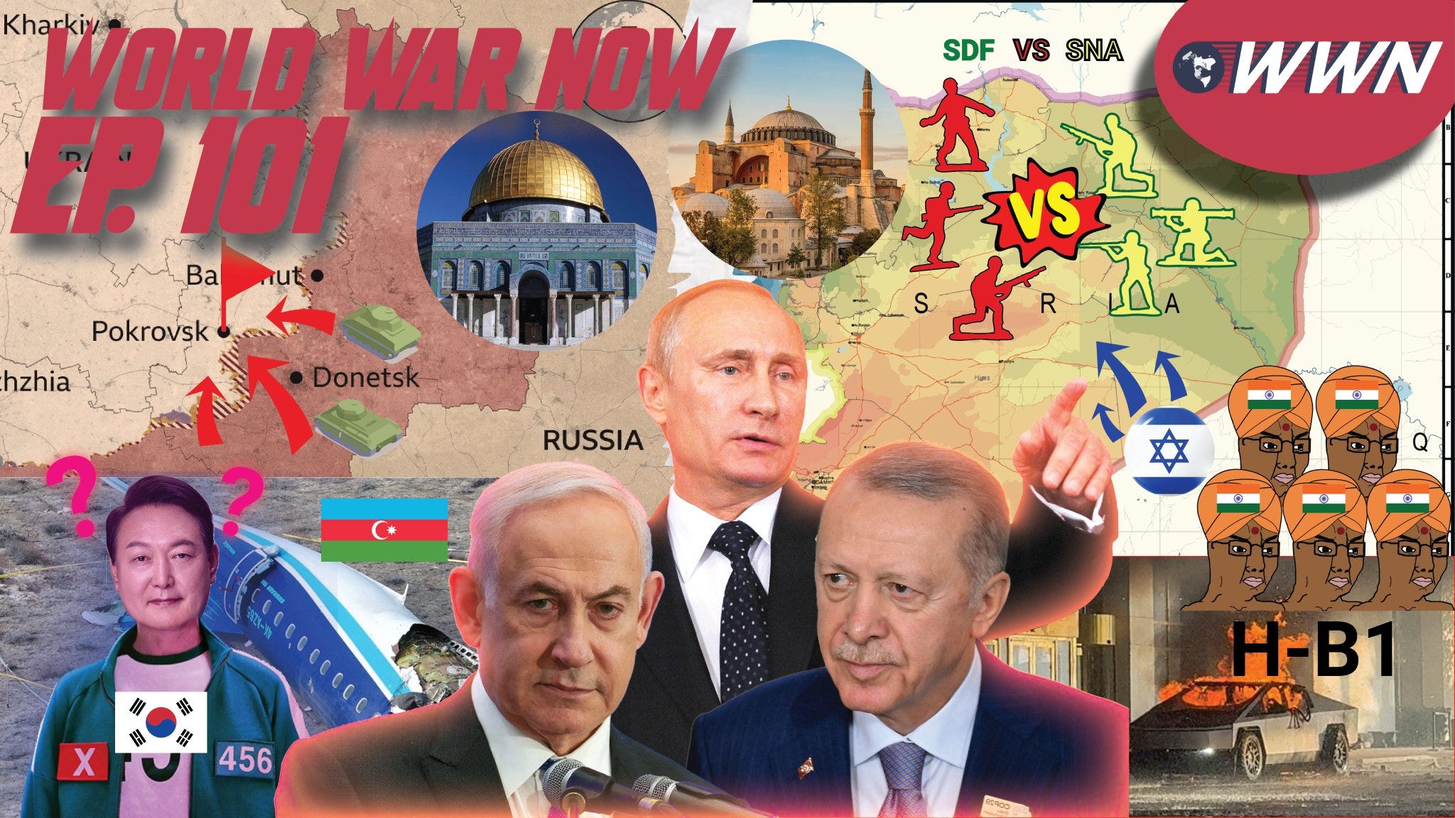 New Fronts, Greater Turkey/Israel, Prophecies, Planes Shot Down, WWN 2024 Review/2025 Predictions! WWN Ep. 101