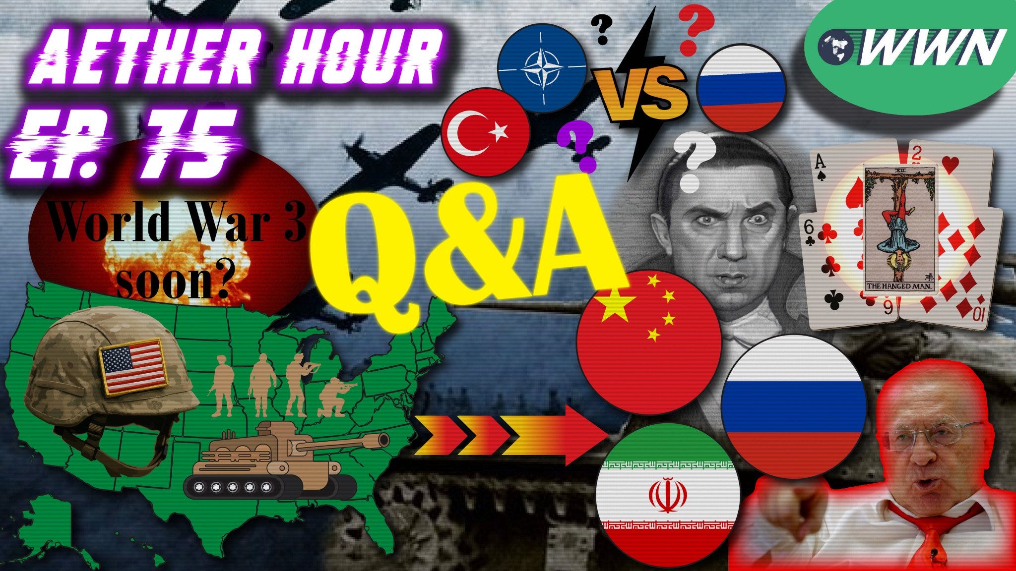 Q&A #12! America in WWIII, "Russian World," Future of Democracy, Vampires, Nationalism, Esoteric Lore, & MORE! Aether Hour Ep. 75