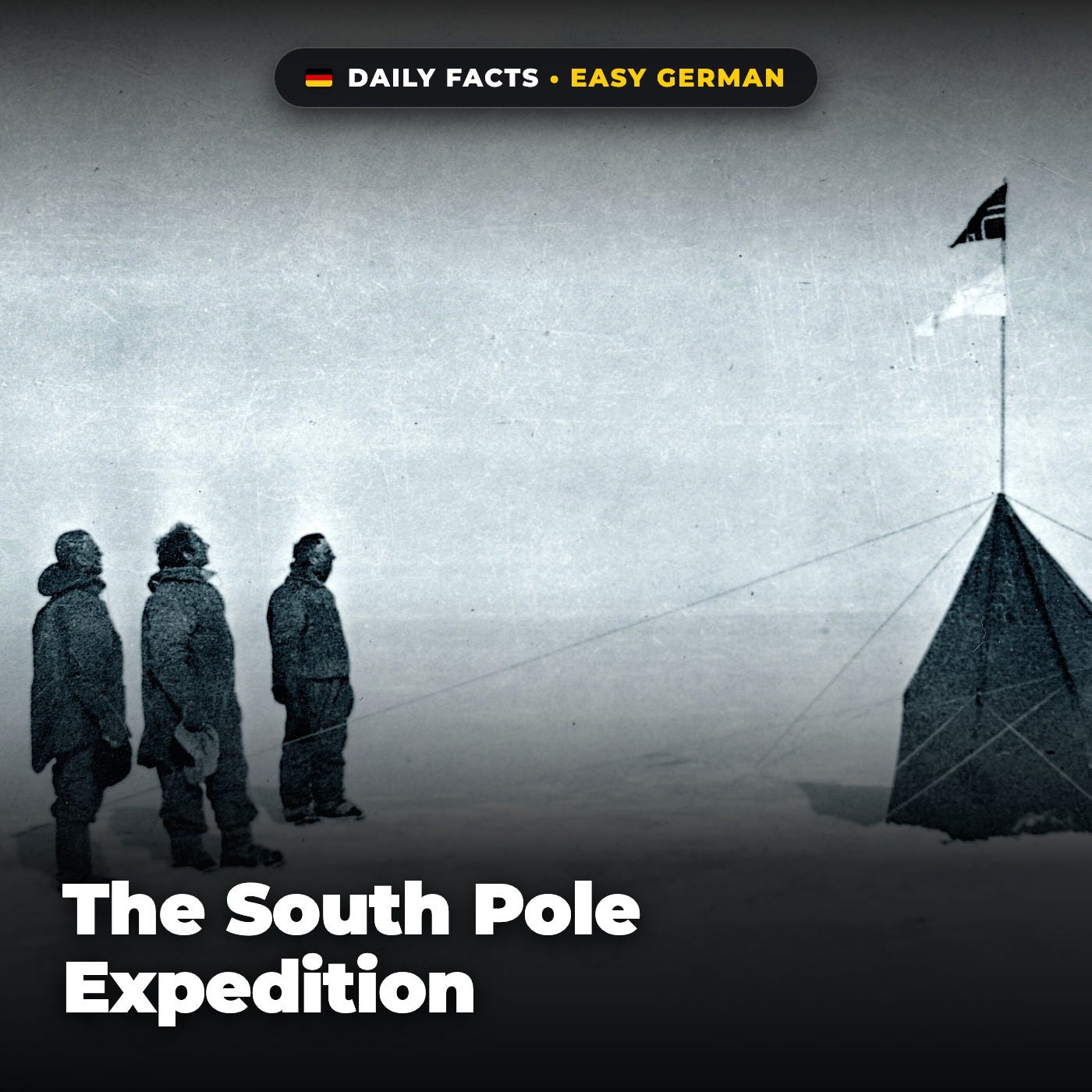 The South Pole Expedition in Easy German