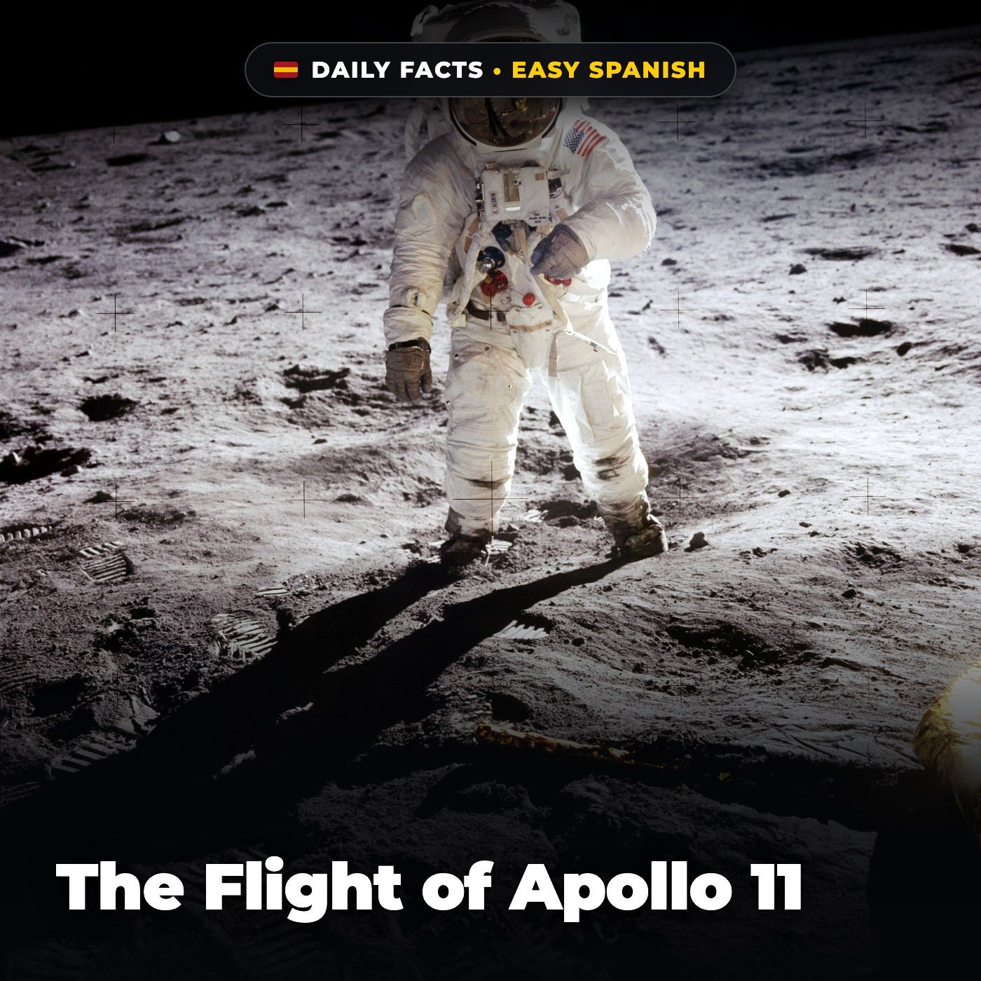 The Flight of Apollo 11 in Easy Spanish episode artwork