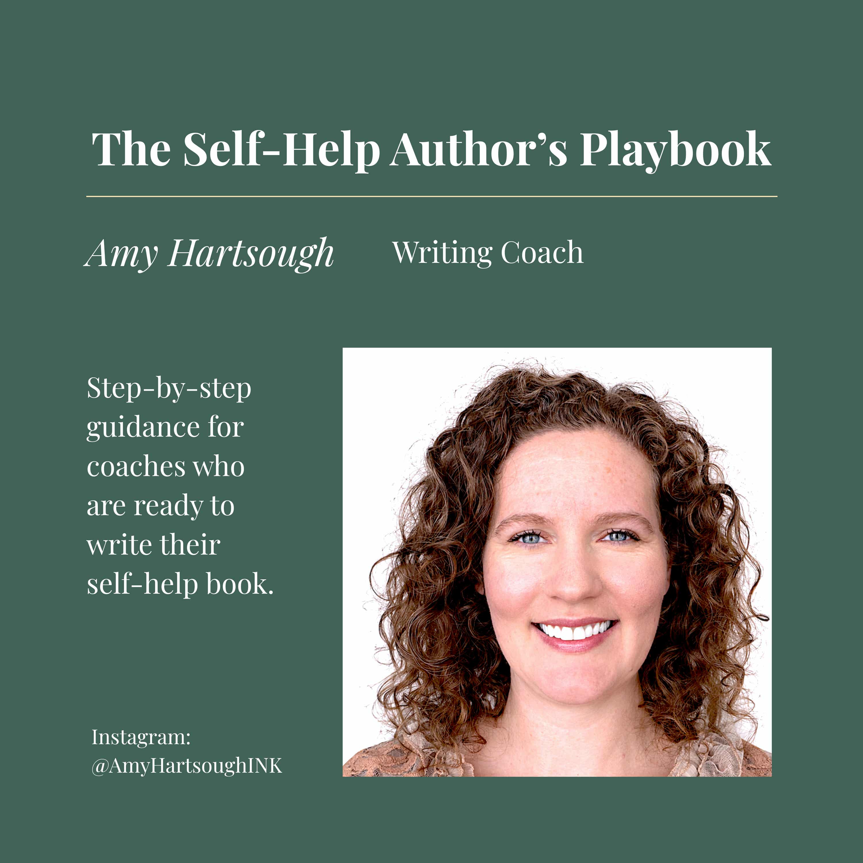 The Self-Help Author's Playbook with Amy Hartsough cover