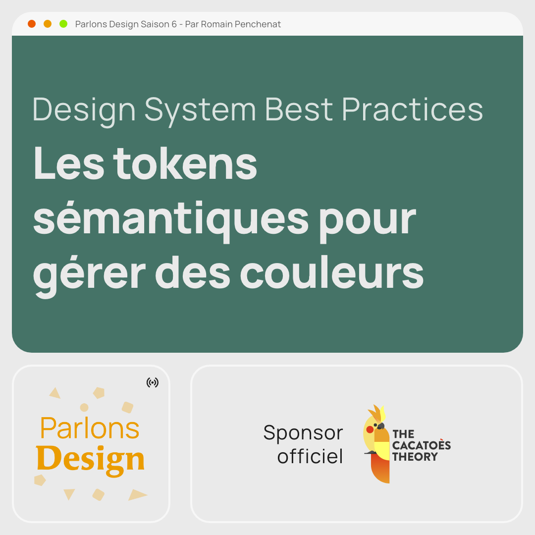 #276 Organiser les couleurs d'un Design System avec les tokens sémantiques