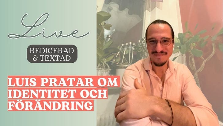 Livesamtal med Luis om förändring, identitet och att integrera sig i ett nytt land. episode artwork