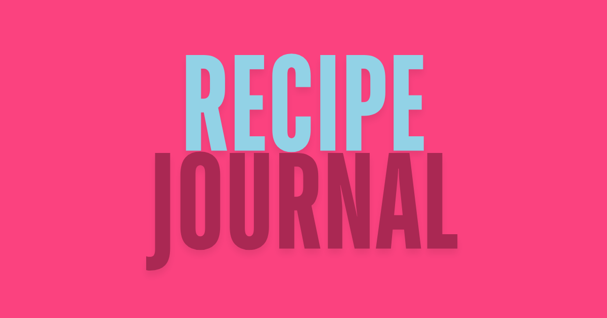 Welcome to Recipe Journal episode artwork