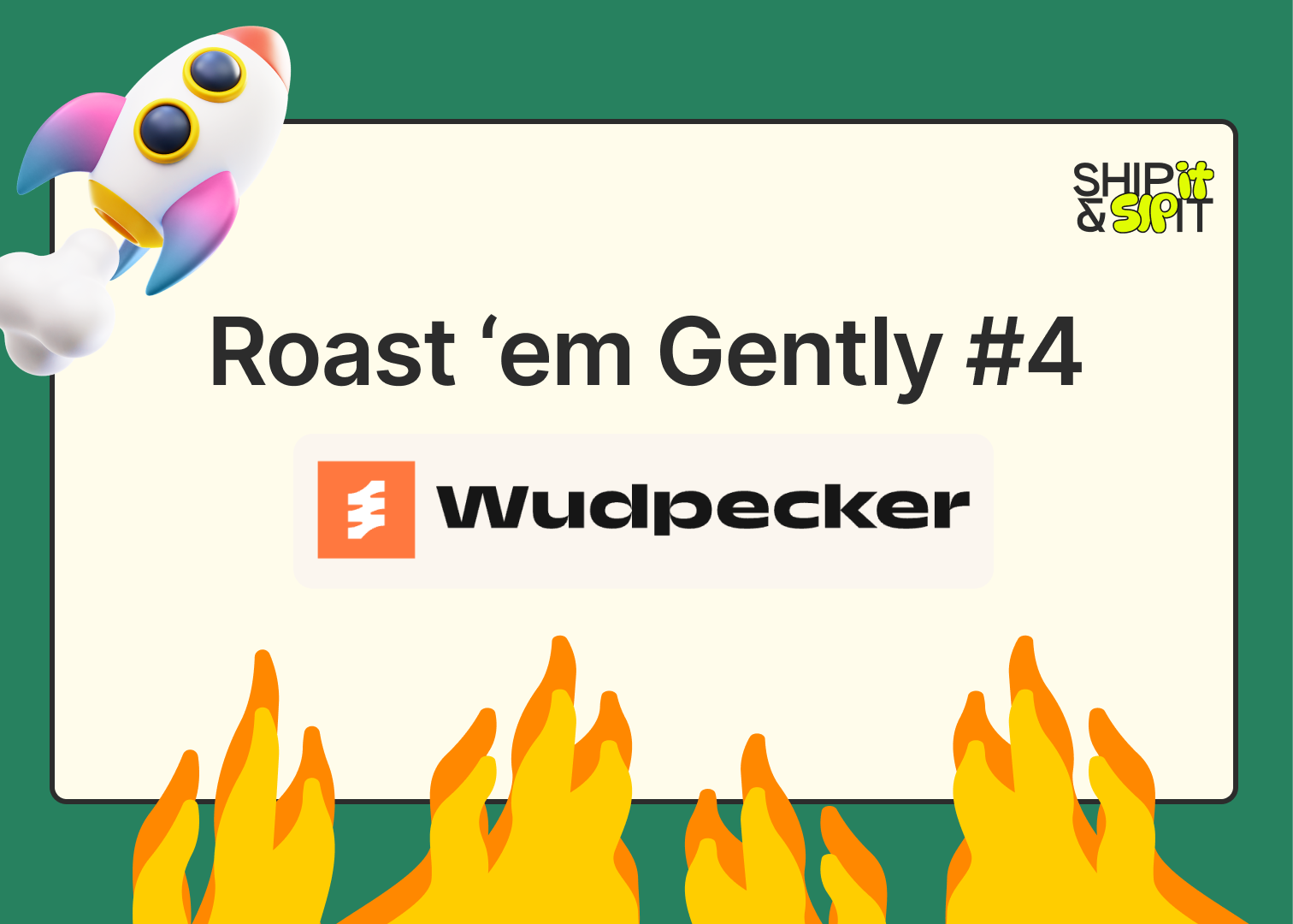 Drowning in forgotten info from your meetings? Check out Wudpecker v2 | Roast 'em #4