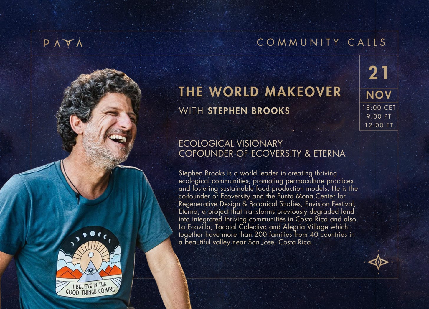 The World Makeover with Stephen Brooks, the architect of ecological harmony episode artwork
