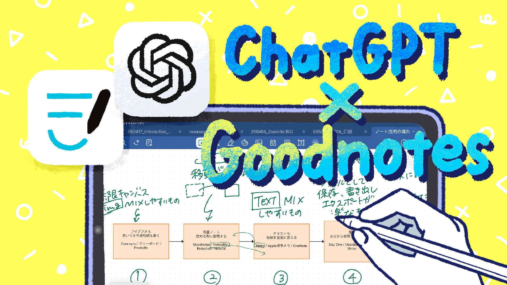 195：ChatGPTのGoodnotes連携機能：AIのアウトプットを「思考の土台」に変える方法