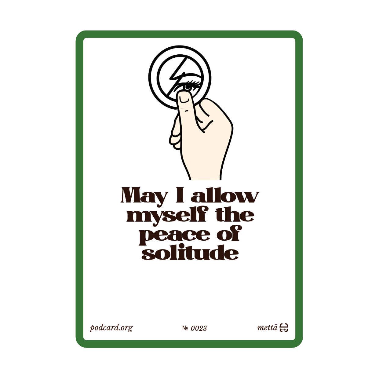 [0023]Embracing solitude