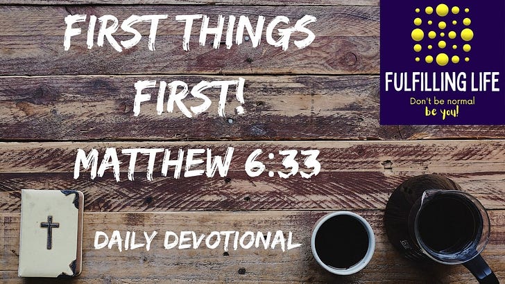 Seek First the Kingdom - Matthew 6:33 episode artwork