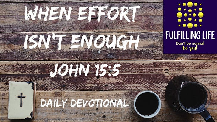 When Effort Isn't Enough - John 15:5 episode artwork
