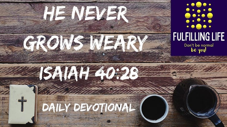 When You Feel Like You Are Running on Empty - Isaiah 40:28 episode artwork