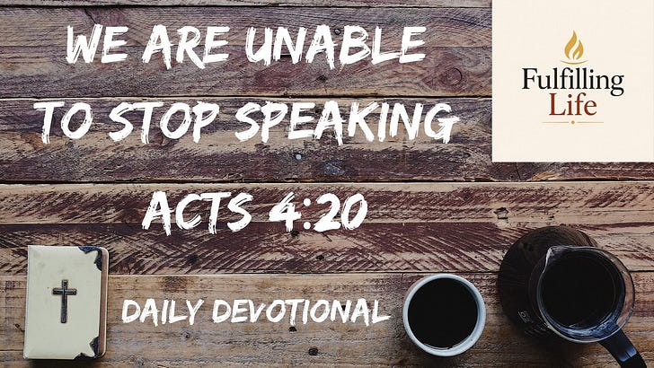 When Speaking Up Feels Forced Rather Than Natural - Acts 4:20 episode artwork
