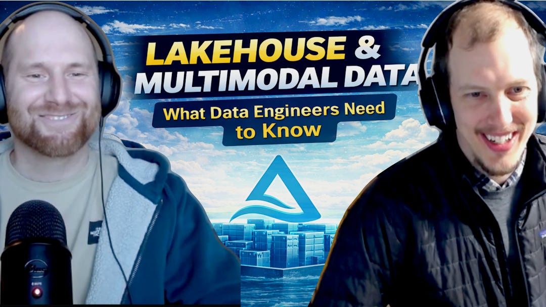 The Lakehouse Architecture: Multimodal Data, Delta Lake, and the Future of Data Engineering (with R. Tyler Croy) The Lakehouse Architecture: Multimodal Data, Delta Lake, and the Future of Data Engineering (with R. Tyler Croy)