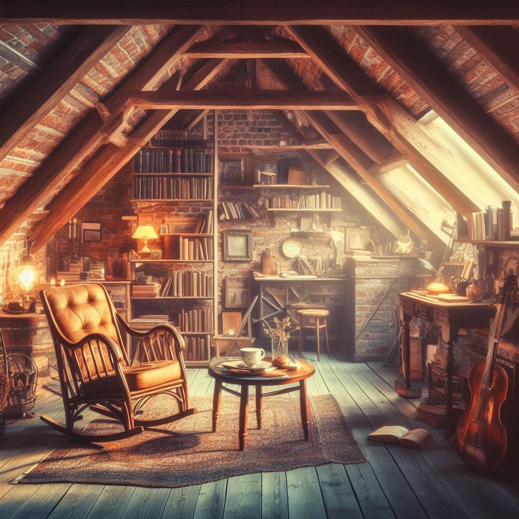 Cozy Attic Ambience: 8 Hours of Soothing Rain Sounds
