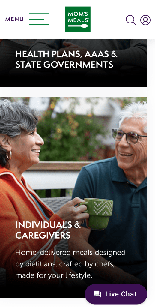 Nutrition for Seniors: Home-Delivered Meals and Support Services for Caregivers