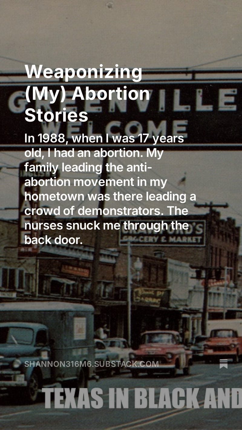 Weaponizing (My) Abortion Stories Weaponizing (My) Abortion Stories