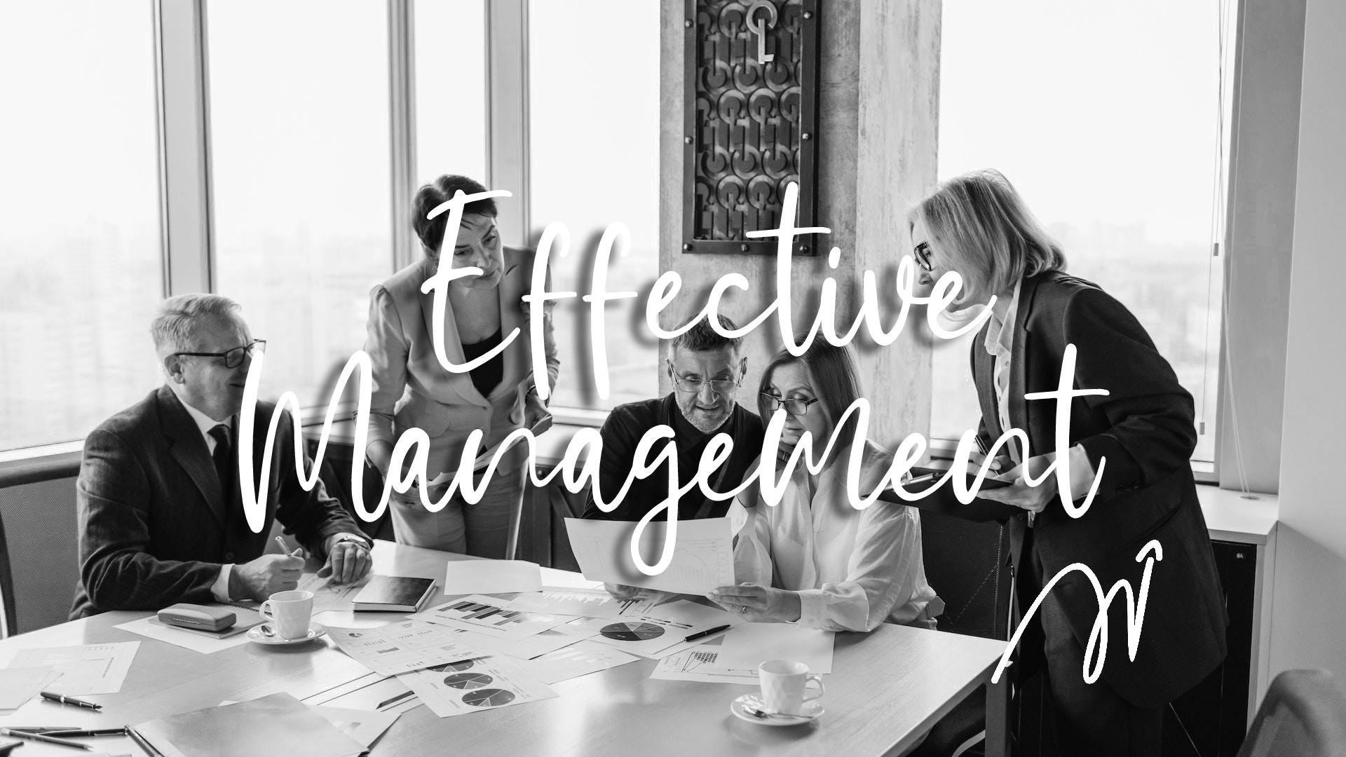5 Tips for being a Good, Effective Manager