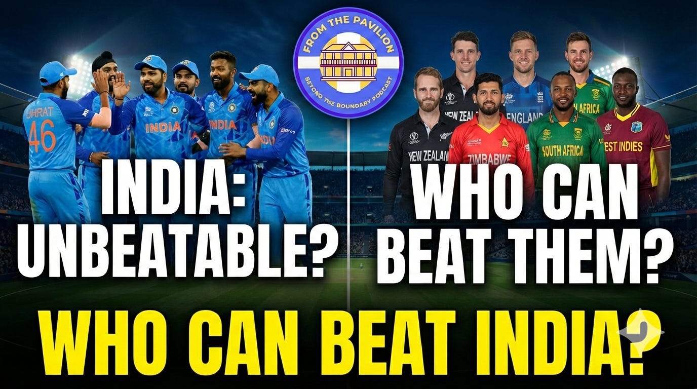 World Cup Super 8: India may seem unbeatable, but they can be beat episode artwork